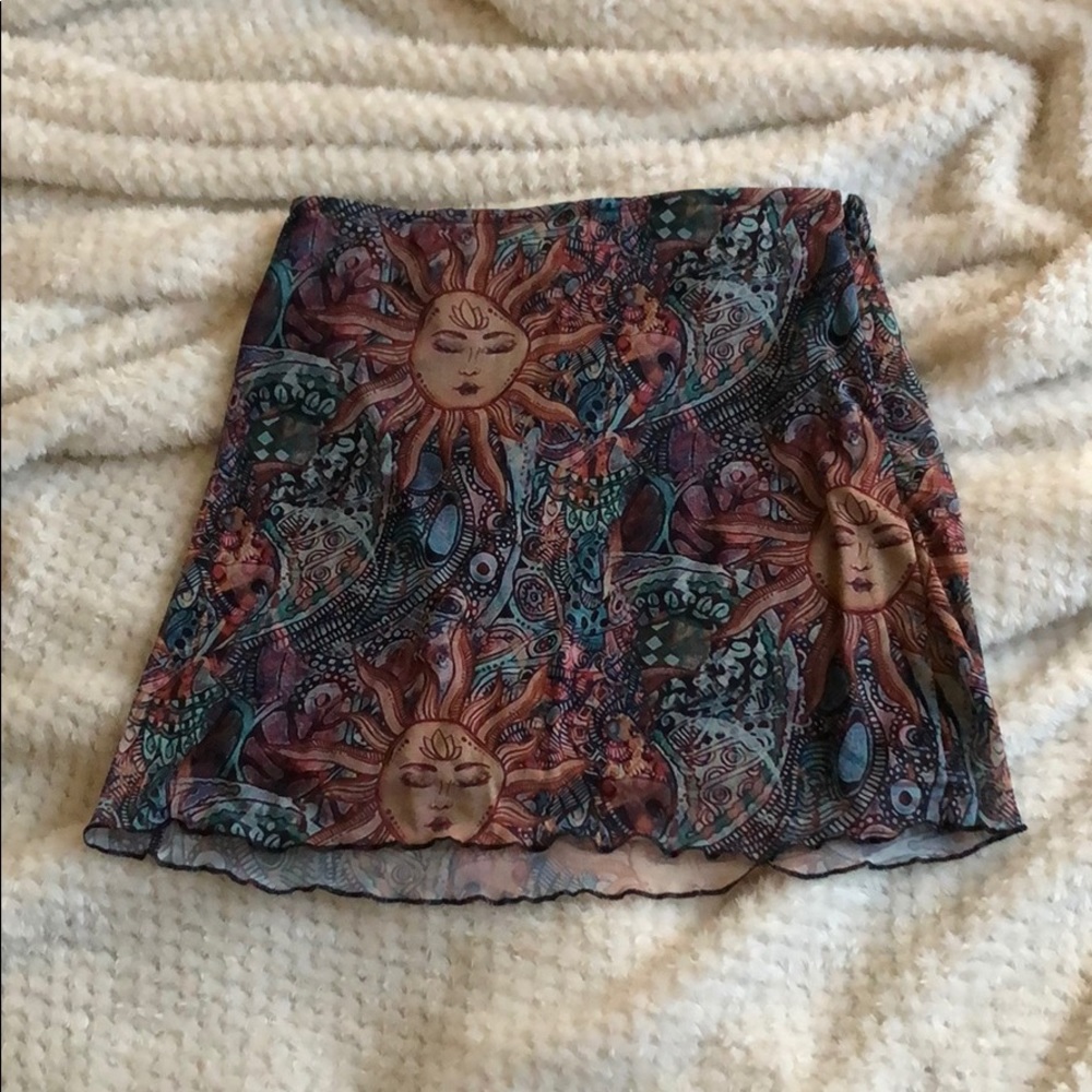 Boho high waisted skirt